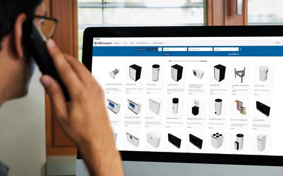 Je veux télécharger les objects BIM des produits Saunier Duval