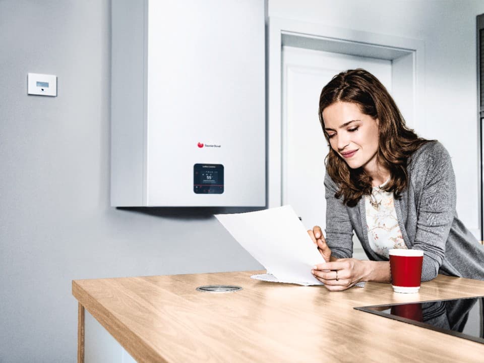 Chaudière gaz à condensation SD dans la salle à manger