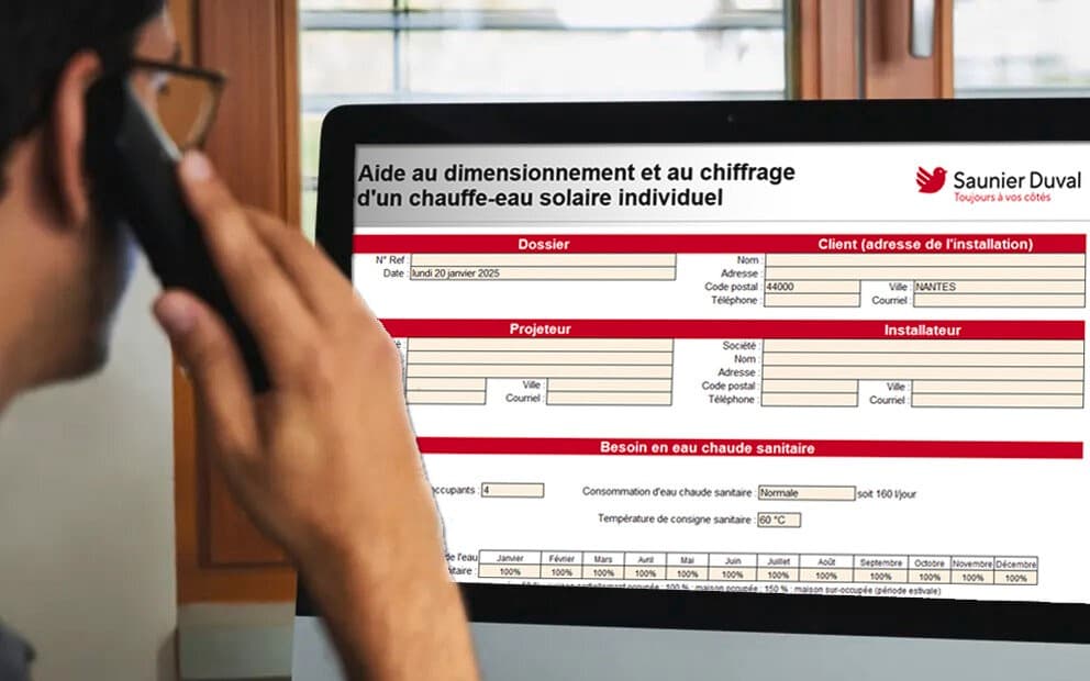 Je veux dimensionner un chauffe eau solaire individuel (CESI)