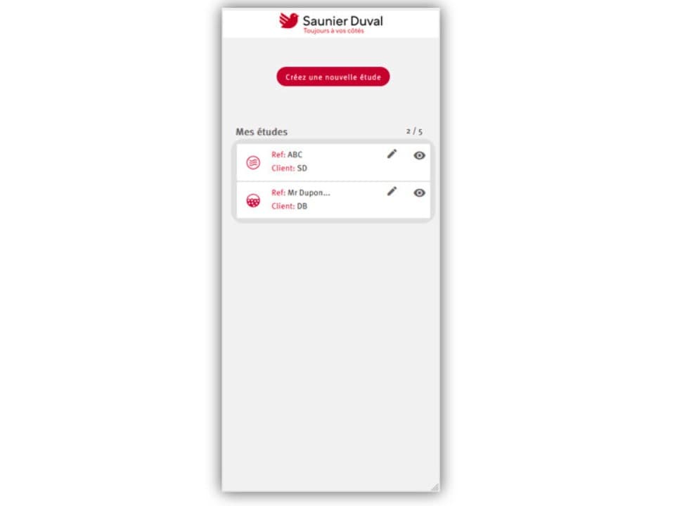Créez une nouvelle étude