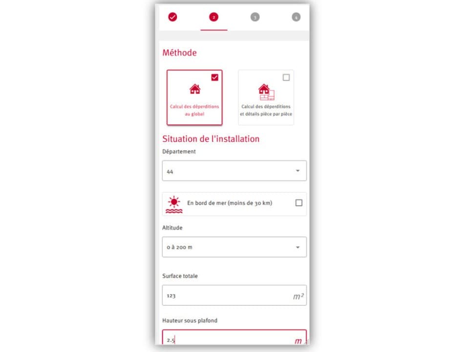Calculez les déperditions