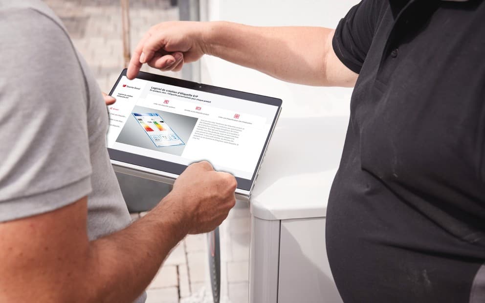 Je veux la fiche ou l'étiquette du label ErP