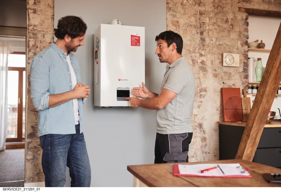 Visuel installateur et client