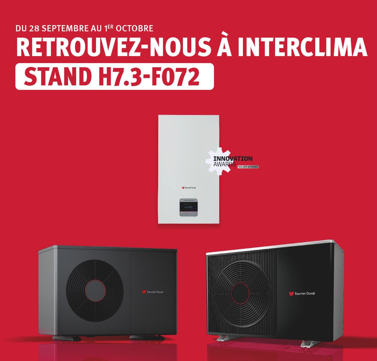Salon Interclima du 28 septembre au 1er octobre | Saunier Duval